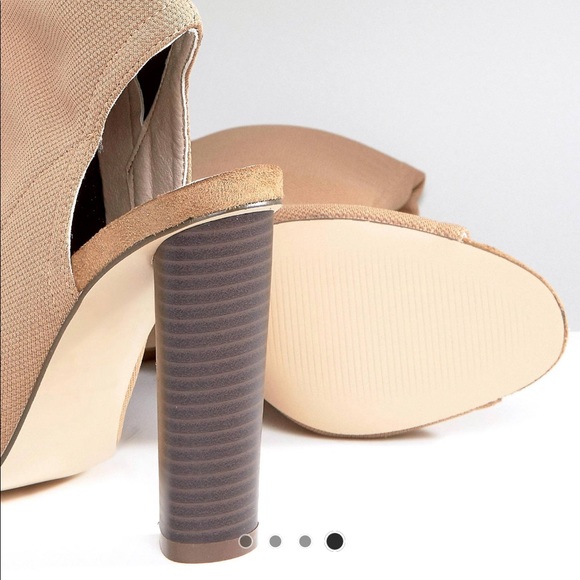 Truffle Peep toe Over the Knee Boot - Picture 3 of 4